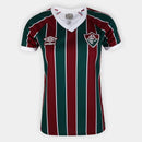Camisa Fluminense I 23/24 Torcedor Umbro Feminino - Verde e Vinho