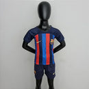 Conjunto Infantil Barcelona 22/23 - Azul Grená
