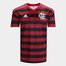 Camisa Retrô Flamengo I 19/20 Torcedor Adidas Masculina - Vermelho e Preto