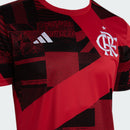 Camisa Flamengo Pré Jogo 23/24 Torcedor Adidas Masculina - Vermelho