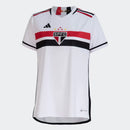 Camisa São Paulo I 23/24 Torcedor Adidas Feminina - Branco e Vermelho