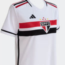 Camisa São Paulo I 23/24 Torcedor Adidas Feminina - Branco e Vermelho