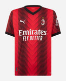 Camisa AC Milan I 23/24 Vermelha e Preta - Lançamento
