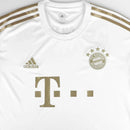 Camisa Bayern de Munique Away 22/23 Torcedor Masculina - Branco e Dourado